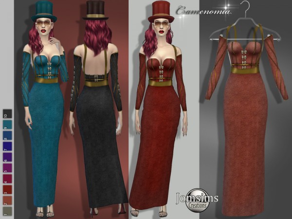  The Sims Resource: Cramenomia dress by Jomsims