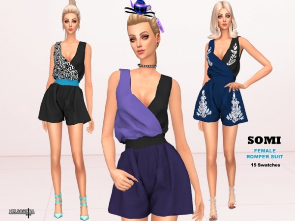  The Sims Resource: SOMI   Romper Outfit by Helsoseira