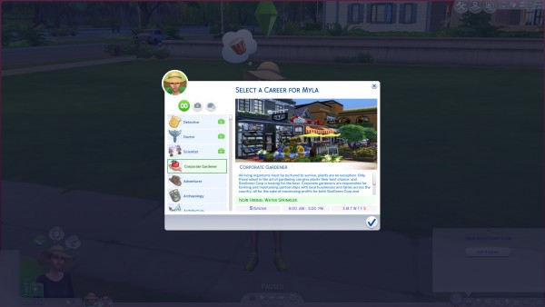  Mod The Sims: Corporate Gardener Custom Career by DrAnimaniac