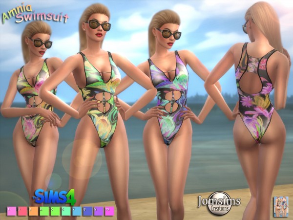  The Sims Resource: Amnia swimsuits by jomsims