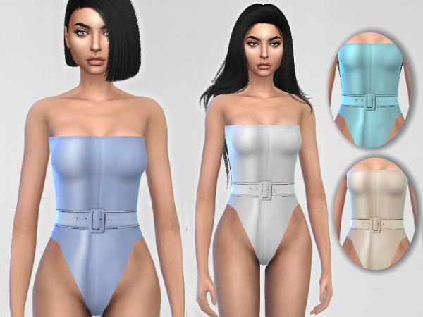  The Sims Resource: Belted Swimsuit by Puresim