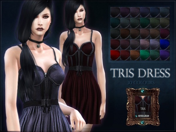  The Sims Resource: Tris Dress by RemusSirion
