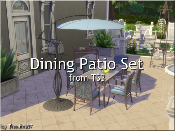  Mod The Sims: Dining Patio Set by TheJim07