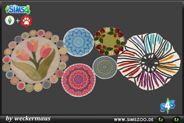 Blackys Sims 4 Zoo: Outdoor Rugs by weckermaus