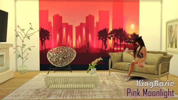  King Basie Sims: Living In Pink Wall Set