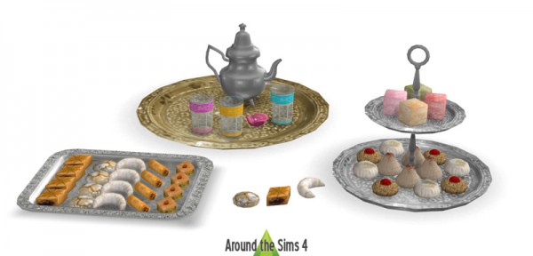  Around The Sims 4: Middle Eastern edible pastries