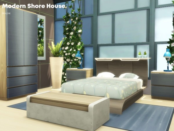  The Sims Resource: Modern Shore House by Pralinesims