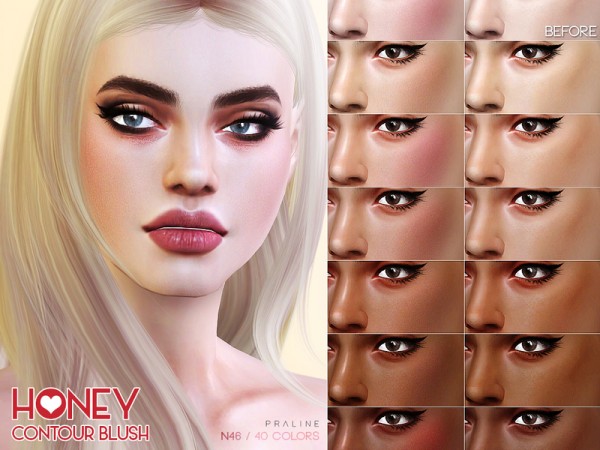  The Sims Resource: Honey Contour N46 by Pralinesims