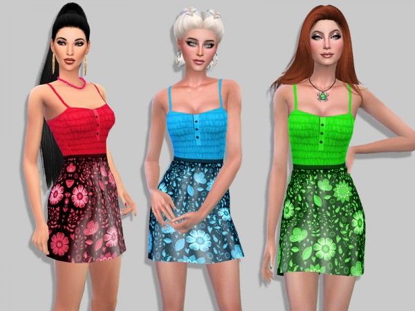  The Sims Resource: Benedict dress by Simalicious