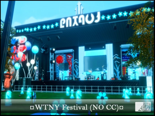  The Sims Resource: WTNY Festival No CC by ADLW