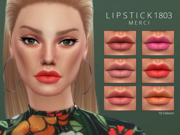  The Sims Resource: Lipstick 1803 by Merci