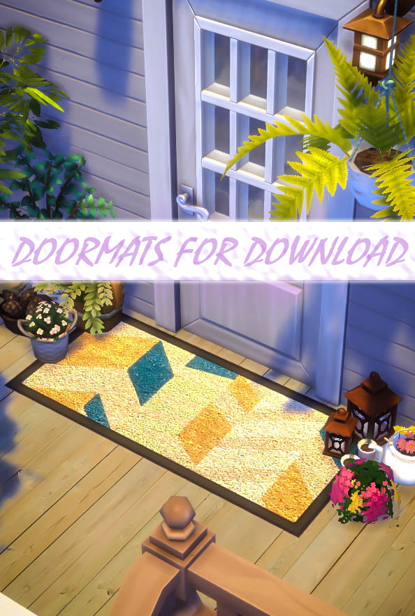  Luniversims: Doormats by Sims4Blossom