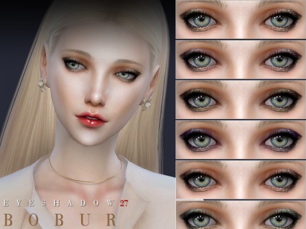  The Sims Resource: Eyeshadow 27 by Bobur