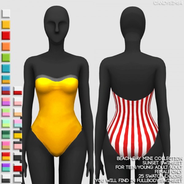  Candy Sims 4: Beach day mini collection