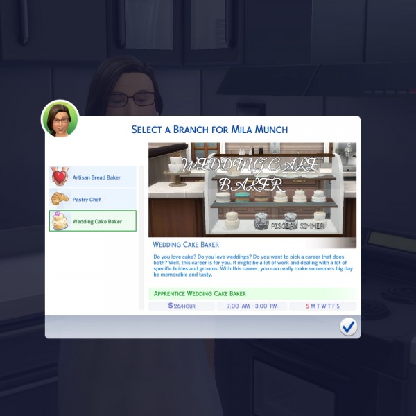  Mod The Sims: Baker Career by Piscean6