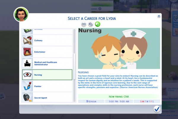  Mod The Sims: Nursing Career by KaiSimsCC