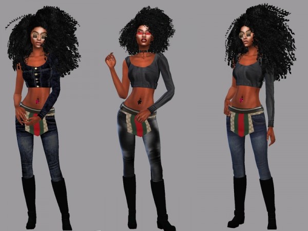  The Sims Resource: Outfit with Bag and Shoes by Teenageeaglerunner