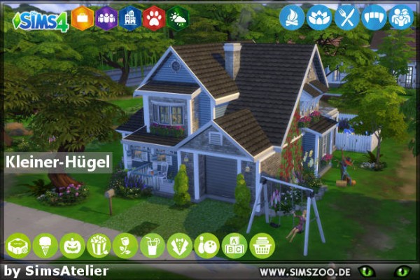  Blackys Sims 4 Zoo: Little Hill house by SimsAtelier