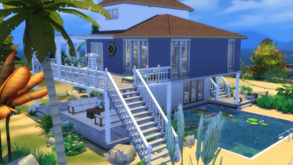  Sims Artists: Beach hut (with CC)