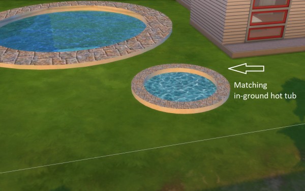  Mod The Sims: Matching Pool Frame and In Ground Hot Tub by fire2icewitch