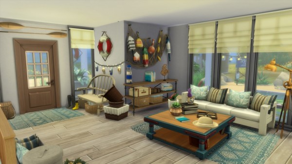  Sims Artists: Beach hut (with CC)