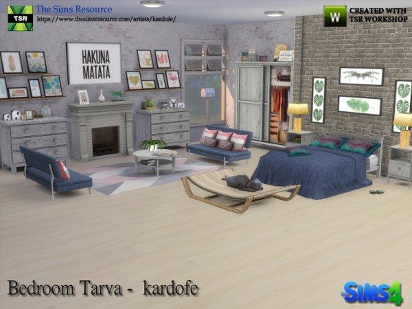  The Sims Resource: Bedroom Tarva by kardofe
