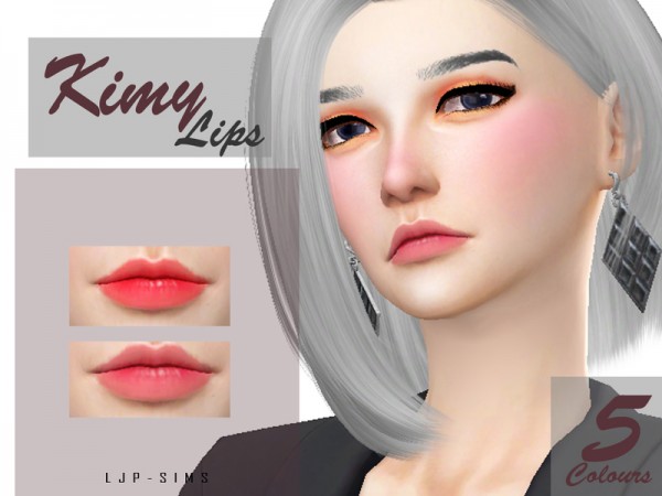  The Sims Resource: Kimy Lips by LJP Sims