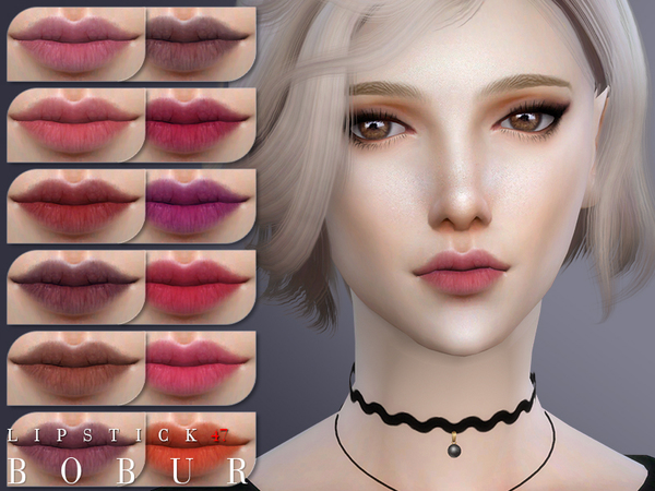  The Sims Resource: Lipstick 47 by Bobur