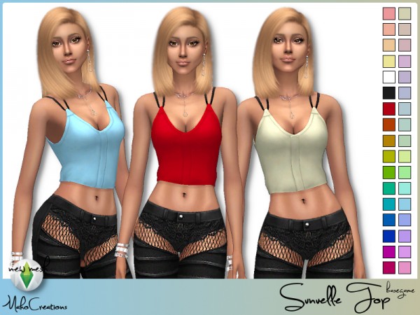  The Sims Resource: Sunuelle Top by MahoCreations