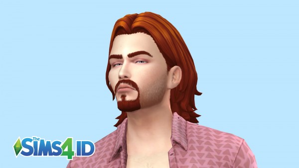  The Sims 4 ID: Thin Goatee with Stubble beard