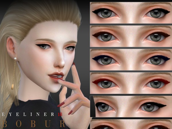  The Sims Resource: Eyeliner 18 by Bobur