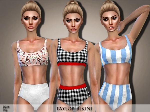  The Sims Resource: Taylor Swimsuit by Black Lily