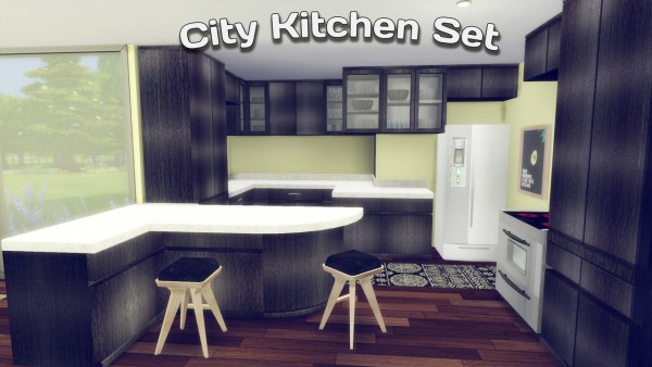  Simming With Mary: City Kitchen Set