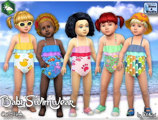  All4Sims: Toddler swimsuit