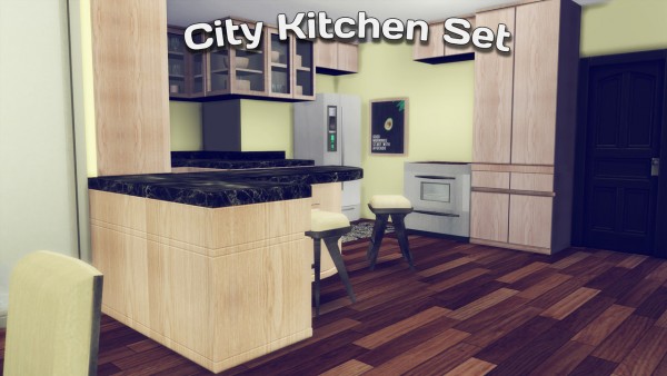  Simming With Mary: City Kitchen Set