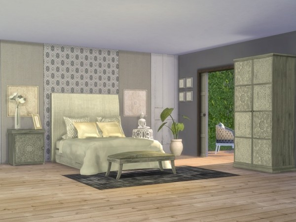  The Sims Resource: Giorno Bedroom by Nikadema