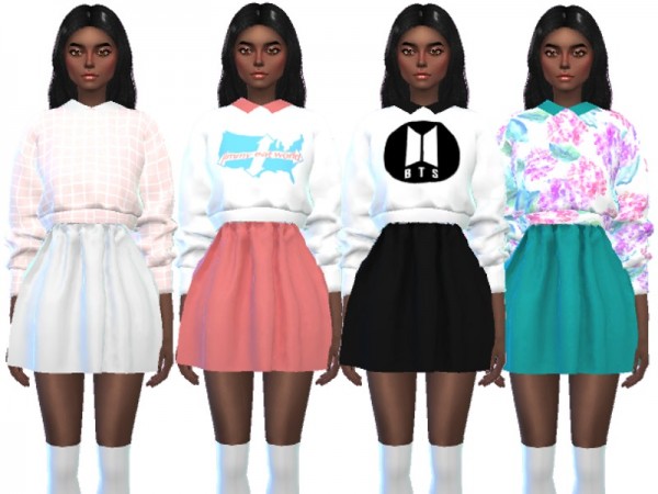The Sims Resource: Kawaii Sweater Outfits by Wicked_Kittie • Sims 4 ...