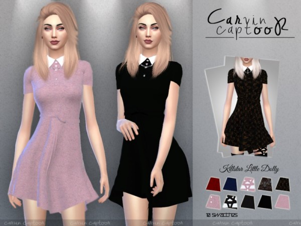  The Sims Resource: Killstar Little Dolly dress by carvin captoor