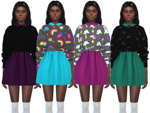  The Sims Resource: Kawaii Sweater Outfits by Wicked Kittie