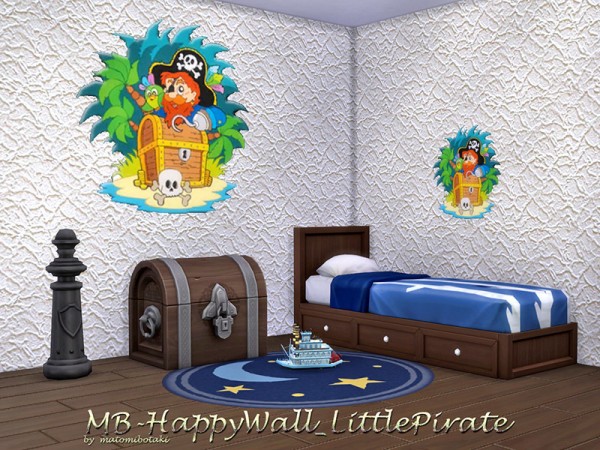  The Sims Resource: Happy Wall Little Pirate by matomibotaki
