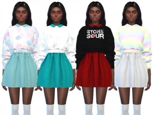  The Sims Resource: Kawaii Sweater Outfits by Wicked Kittie