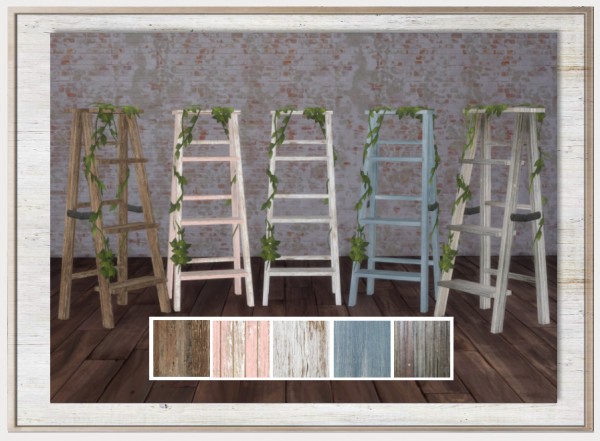  Simthing New: Rustic Ladder with Vines Recolor