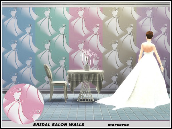  The Sims Resource: Bridal Salon Walls by marcorse