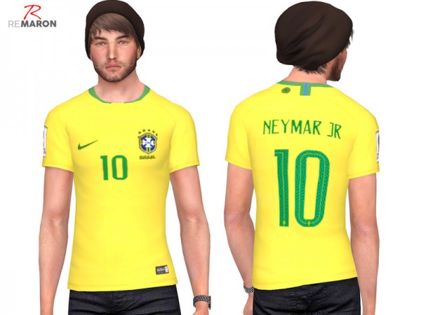  The Sims Resource: Brazil World Cup shirt by remaron