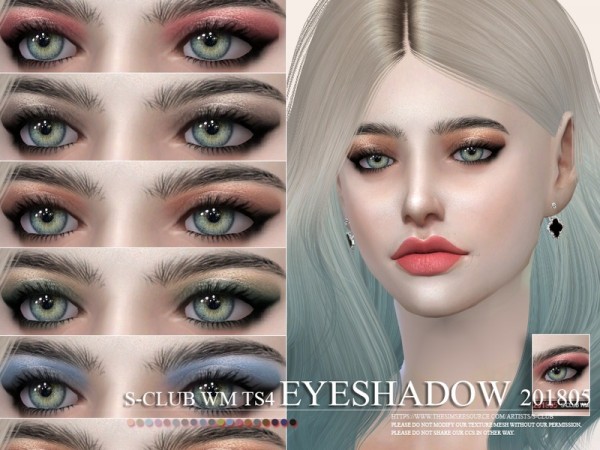  The Sims Resource: Eyeshadow 201805 by S Club