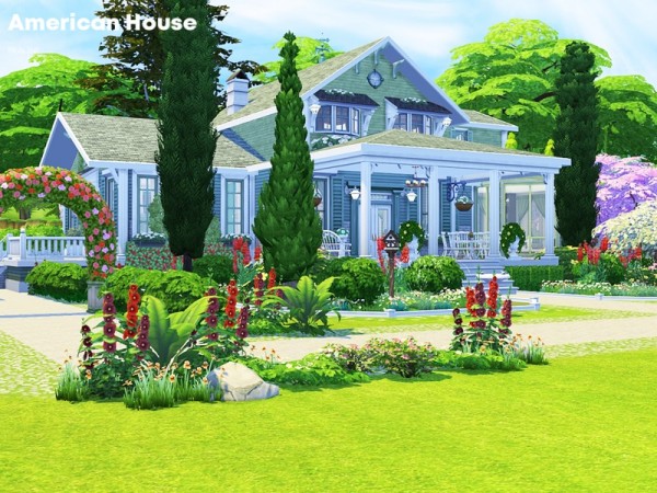  The Sims Resource: American House by Pralinesims