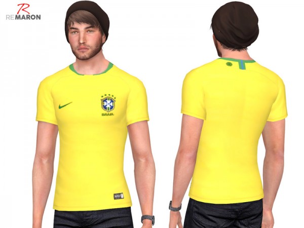  The Sims Resource: Brazil World Cup shirt by remaron