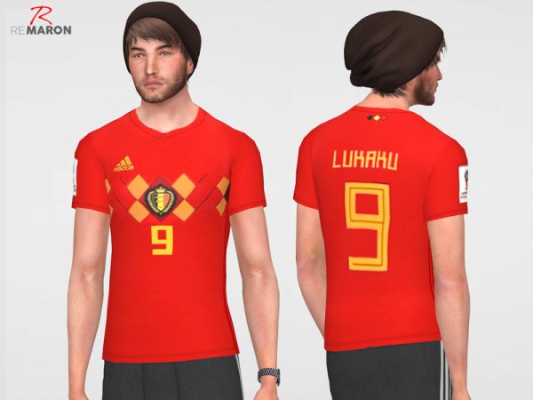  The Sims Resource: Belgium World Cup shirt by Remaron