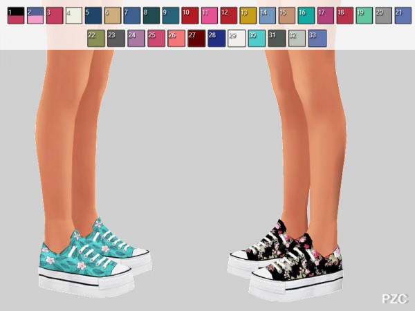  The Sims Resource: Cosette Shoes Recolor by Pinkzombiecupcakes