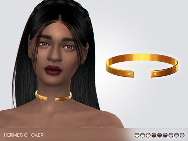  The Sims Resource: Hermes Choker by pixelette